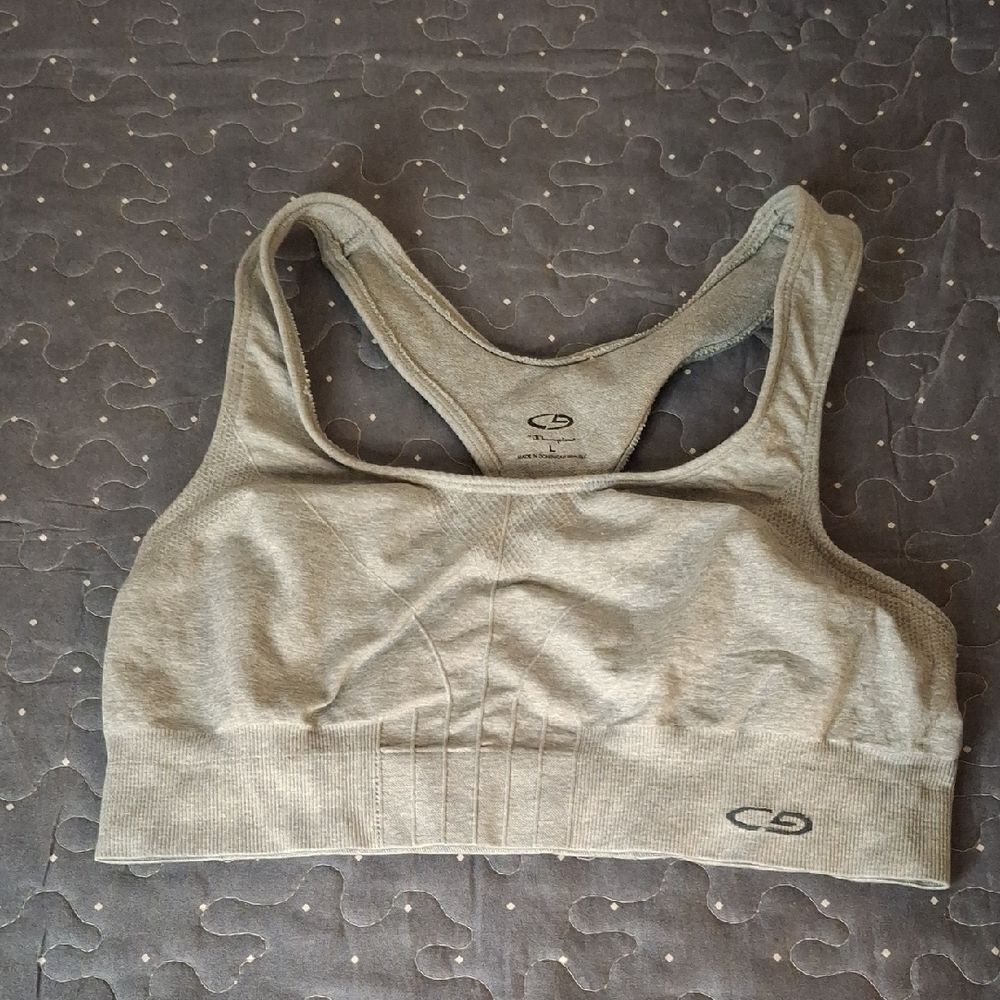 Champion Women's Gray Sports Bra size large